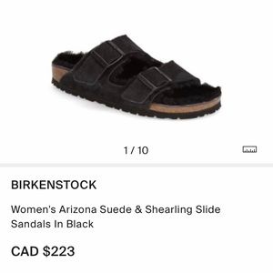 Shearling Birkenstock’s 37 NWOT -PRICE FIRM